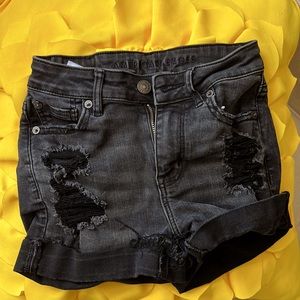 BLACK AE JEAN SHORTS